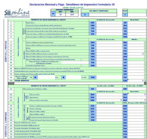 Como llenar el formulario 29